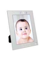 Personalised Silver 5x7 Baby Boy Photo Frame