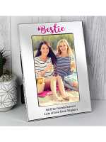 Personalised #Bestie 6x4 Silver Photo Frame