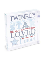 Personalised Twinkle Boys Large Crystal Token