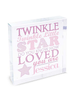 Personalised Twinkle Girls Large Crystal Token