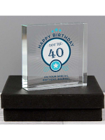 Personalised Birthday Large Crystal Token