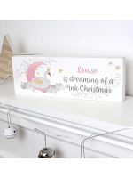 Personalised Swan Lake Wooden Block Sign