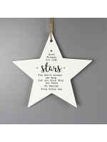 Personalised Good Friends Wooden Star Decoration