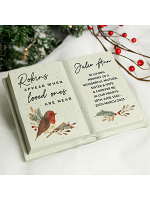 Personalised Robins Appear.. Memorial Book