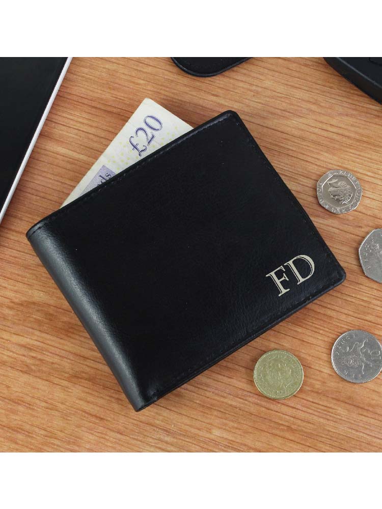 Personalised Initials Leather Wallet