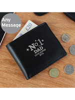 Personalised No.1 Leather Wallet