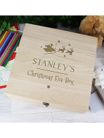 Personalised Large Wooden Christmas Eve Box