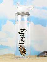 Personalised Lepoard Lips Island Water Bottle