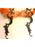 Paper Garland with Hanging Cats