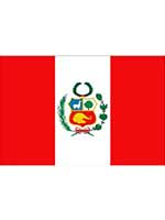 Peru Flag 5ft x 3ft With Eyelets For Hanging