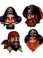 Pirate Crew Cutouts - 4 per pack