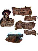 Pirate Cutouts  (4 per pack)  