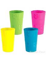 Plastic Reusable Bamboo Print Tumblers (4)