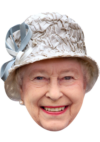 Queen Elizabeth With Hat Face Mask