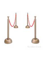 Red Rope Stanchion Set