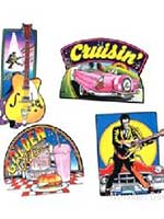 Rock and Roll Cutout Decorations 