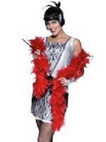 Rocky's Feather Boa (1) RED (6ft)