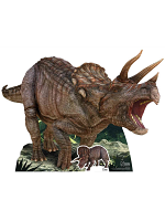 Triceratops Natural History Museum with Mini Tabletop Dinosaur Cutout