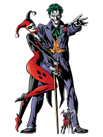 Harley Quinn and The Joker Classic Comic Couple Double Cutout