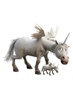 Unicorn Onward Cardboard Cutout