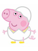 George Pig Egg Easter Lifesize Cardboard Cutout