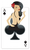 Ace of Clubs 'Babe' Playing Cards - Cardboard Cutout