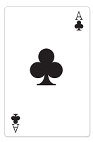 Ace of Clubs Casino Playing Card - Cardboard Cutout