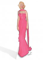 Marilyn Monroe 'Pink Evening Gown' Cardboard Cutout