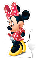 Minnie Mouse Star-Mini Cardboard Cutout