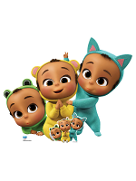 Triplets Boss Baby Fred (Blue), Rick (Yellow) and Frederick (Green) Group Cardboard Cutout
