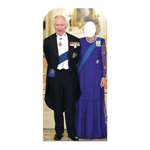 King Charles & Camilla Queen Consort Stand In Lifesize Cardboard Cutout