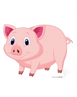 Lucky Pig a.k.a Glucksschwein- Cardboard Cutout