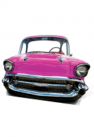 Pink Car (SMALL) 'Stand-In' - Cardboard Cutout