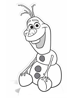 Olaf Colour-In Cutout