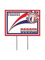 France Soccer Garden Sign