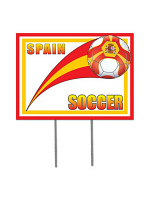 Spain Soccer Garden Sign   