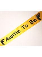 Auntie to be Sash - Yellow  