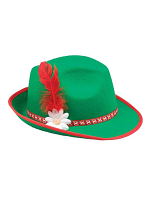  Bavarian Oktoberfest Green Felt Hat