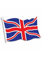 Union Jack Cardboard Flag Cutout