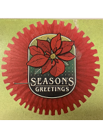 Season's Greeting Fan-Tag & 25" Fan