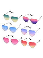 Heart Shaped Two-Tone Sunglasses