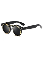 Black Flip-Up Lens Sunglasses