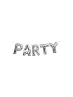 Party Balloon Banner - Silver 