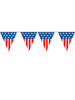 USA Triangle Plastic Bunting