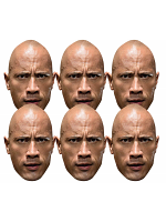 The Rock WWE Masks 6 Pack of Wrestling Masks 