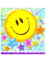 Smiley Stars Party Napkins 16 three-ply