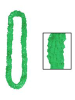 Soft-Twist St Patrick's Poly Leis - Green (1)