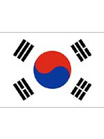 South Korea Flag 5ft x 3ft Eyelets 