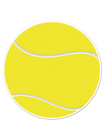 Tennis Ball Cutout 10"