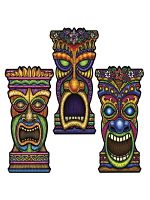 Tiki Cardboard Cutout Decoration - Height 22"